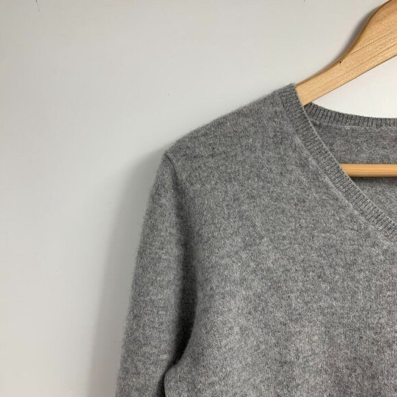 Lilysilk Women's 100% Cashmere V Neck Long‎ Sleeve Pullover Sweater Size M - Picture 3 of 12